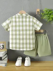 Pista Chex Cotton Spandex Co-Ord Set for Kids
