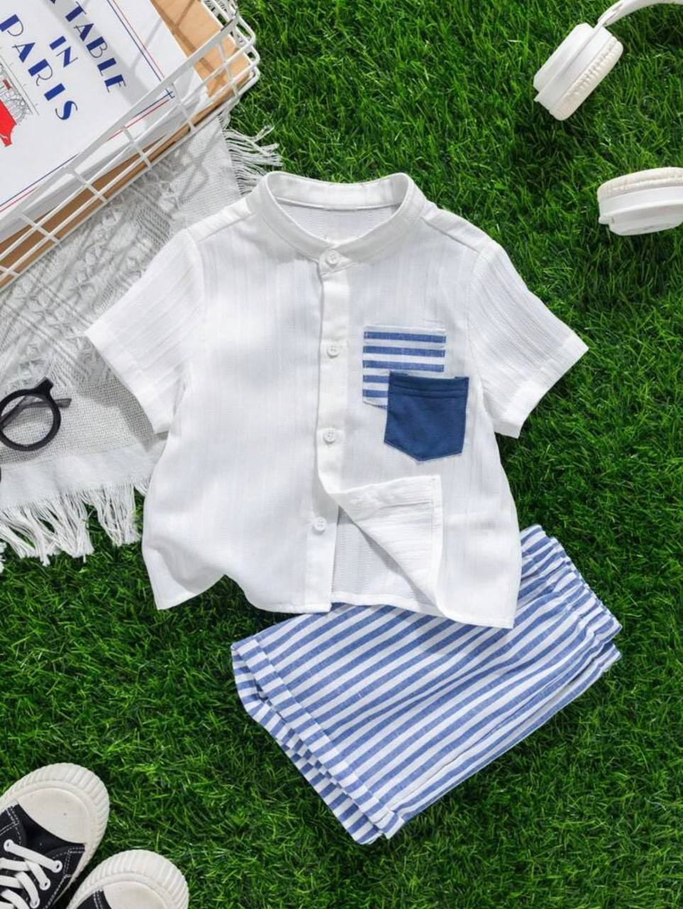 Sugar Double Pocket Cotton Co-Ord Set for Kids