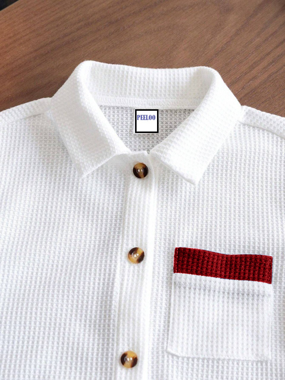 Cotton Unisex White With Red Stripes Top & Bottom Kids Wear Set