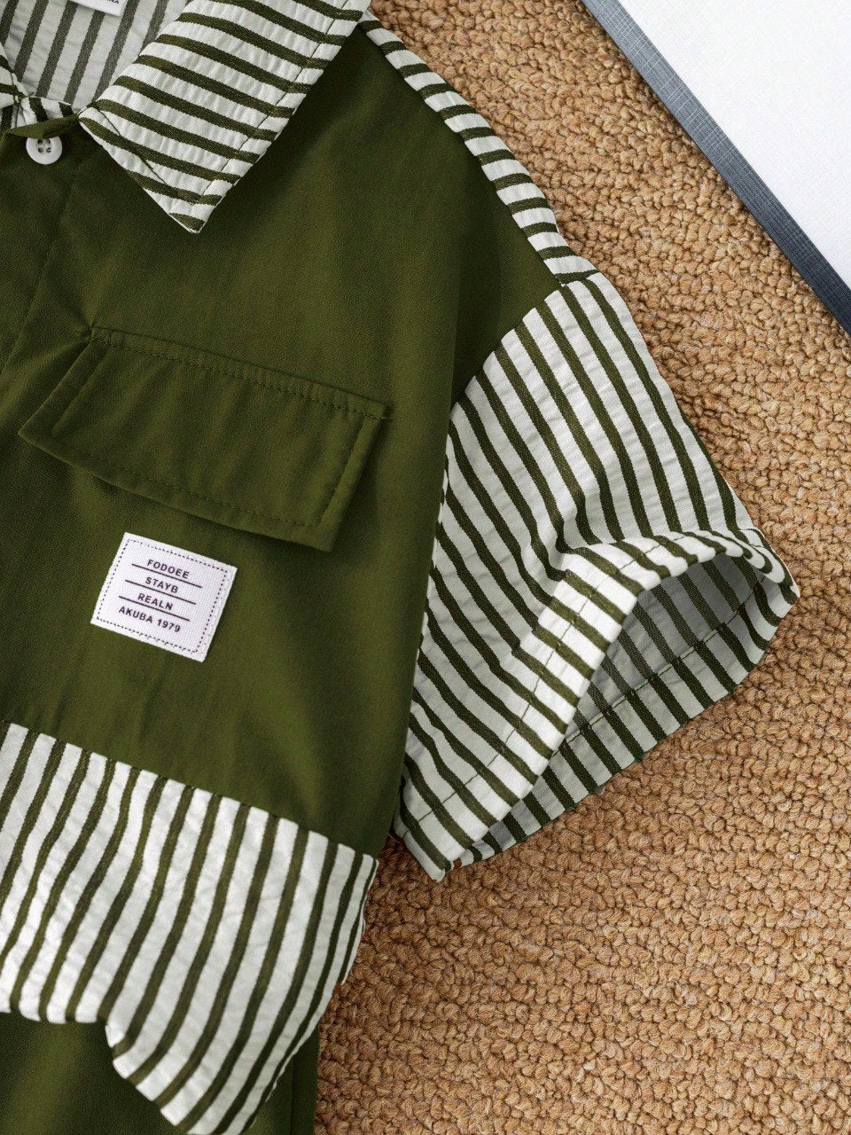 Stylish Striped Top and Bottom Set for Kids