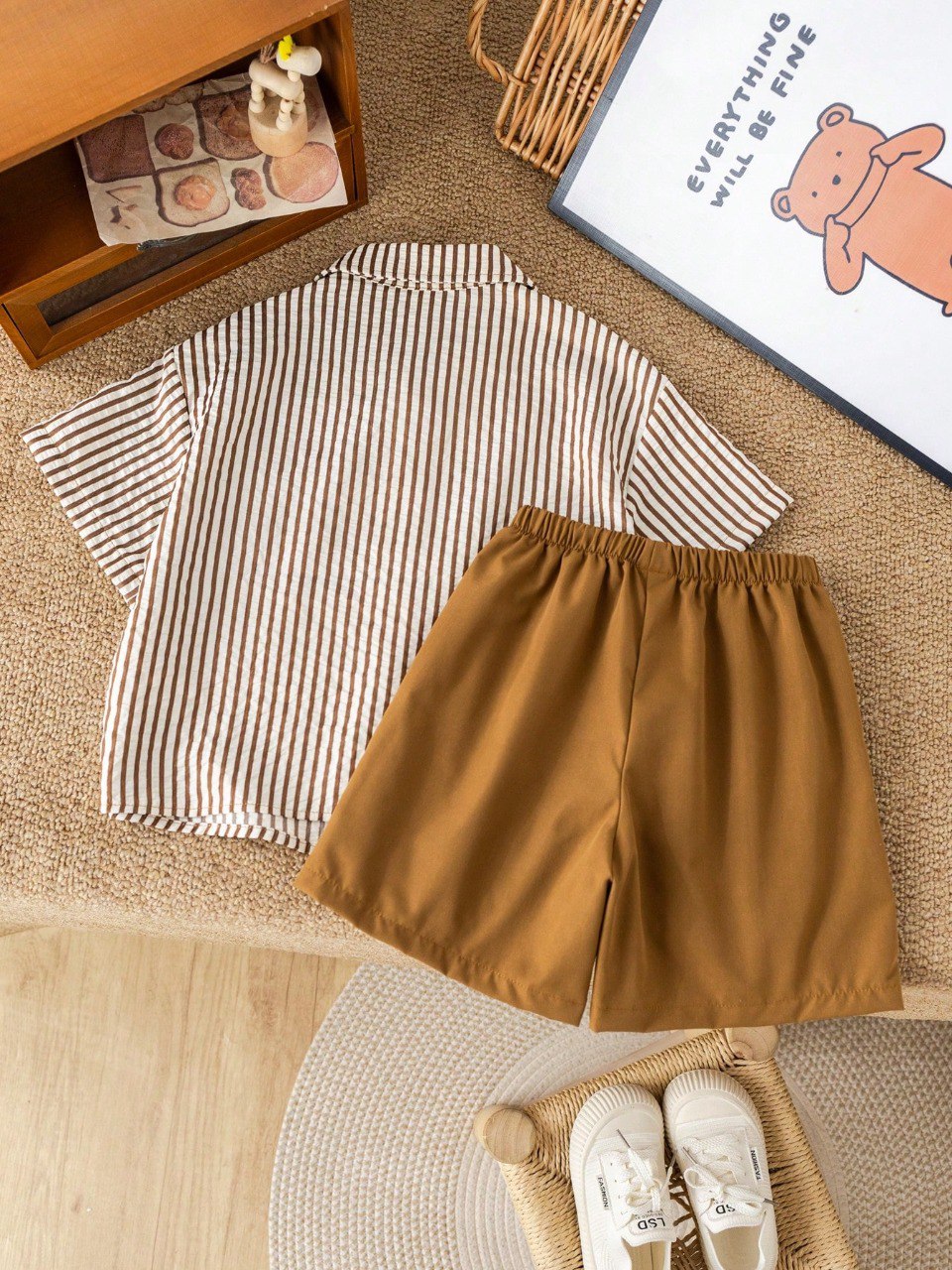 Stylish Striped Top and Bottom Set for Kids