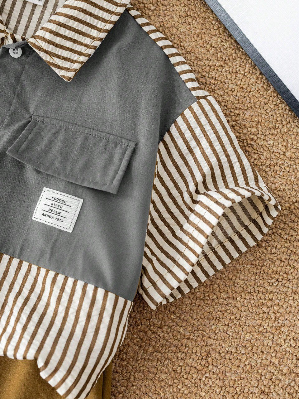 Stylish Striped Top and Bottom Set for Kids