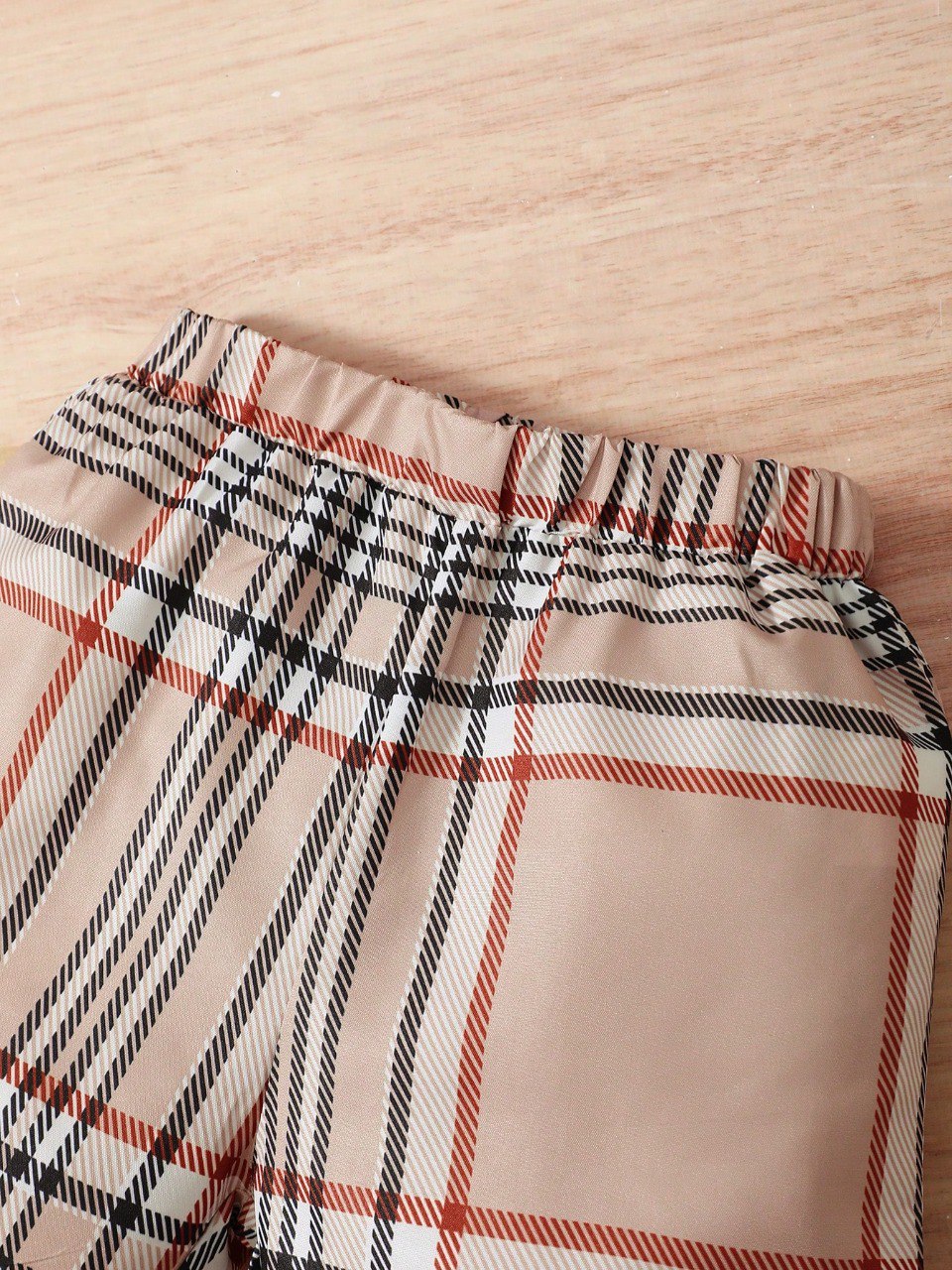 Chic & Comfortable Unisex Chex Collar Co-ord Top & Bottom Kids Wear Set