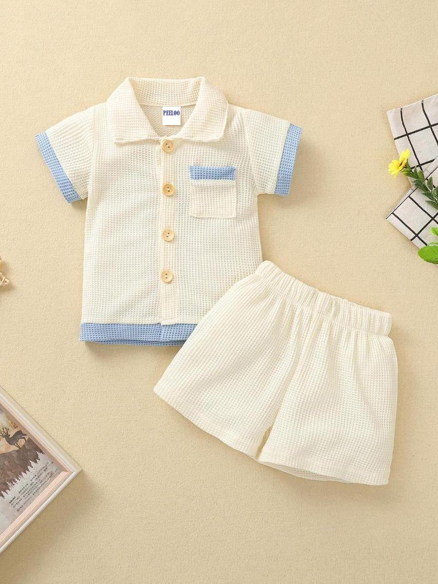 Monochrome Contrast Co-ord Set – Kids' Top & Bottom Combo
