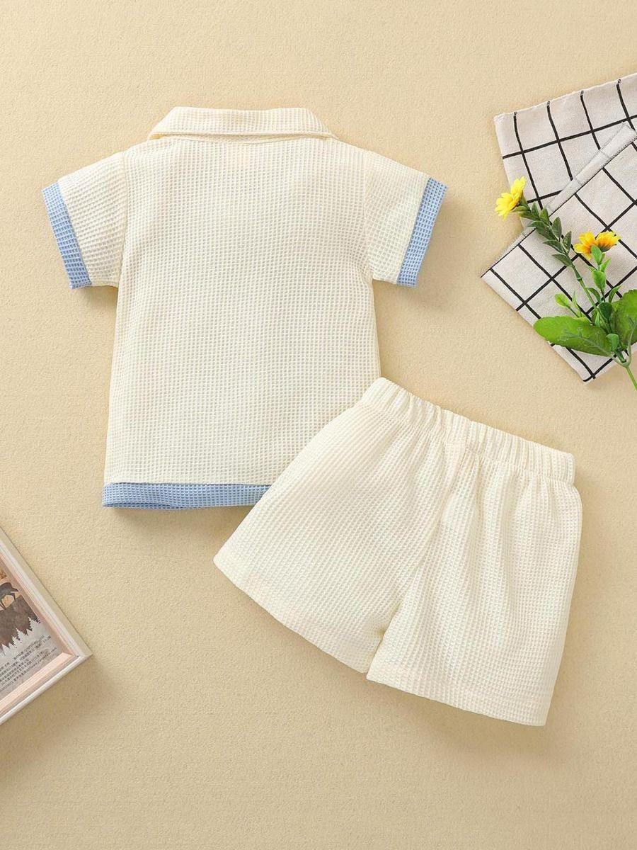 Monochrome Contrast Co-ord Set – Kids' Top & Bottom Combo