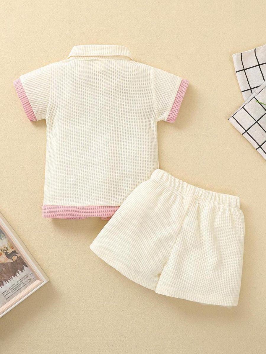 Monochrome Contrast Co-ord Set – Kids' Top & Bottom Combo