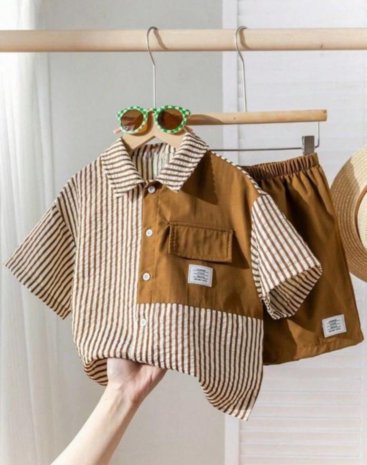 Stylish Striped Top and Bottom Set for Kids