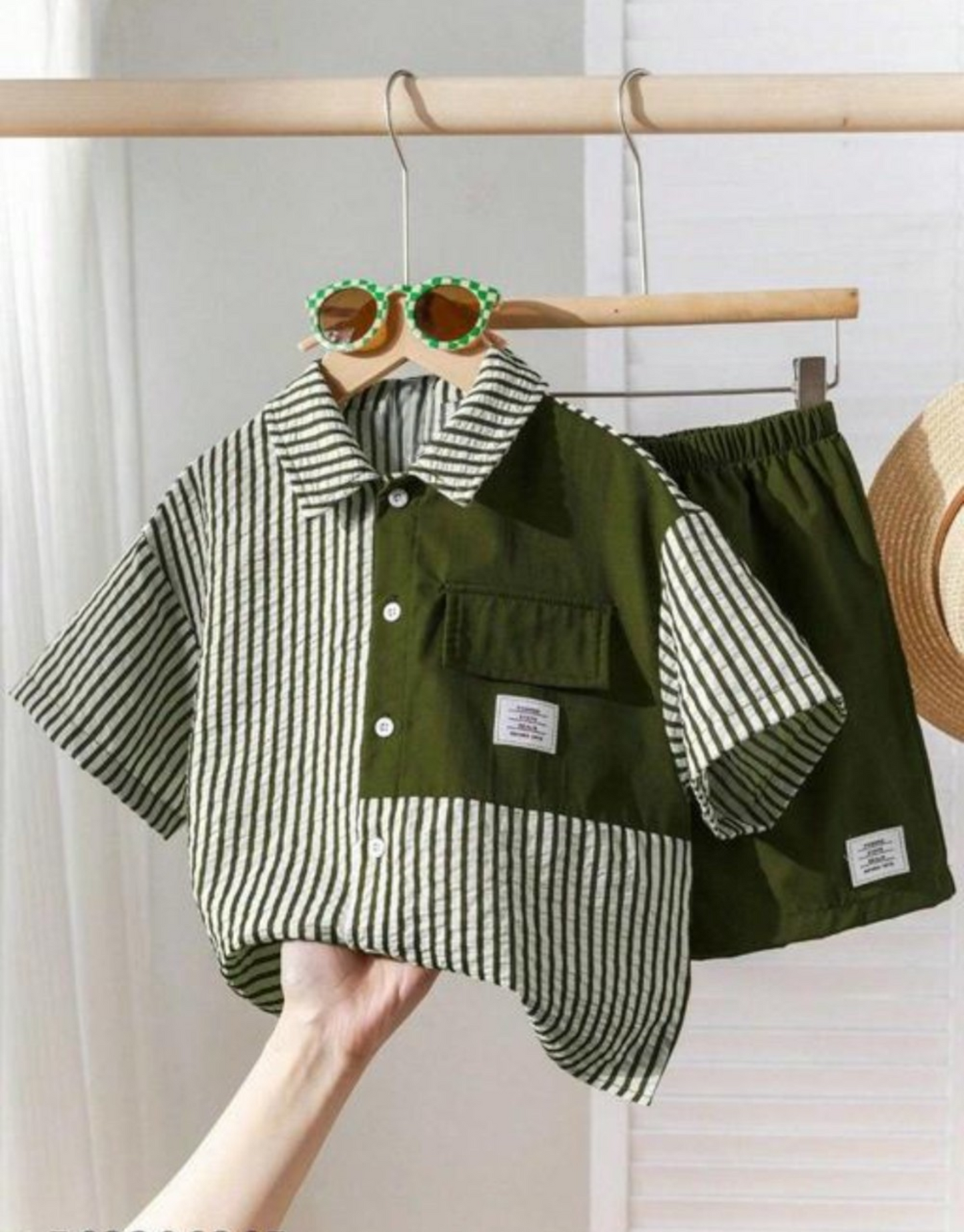 Stylish Striped Top and Bottom Set for Kids