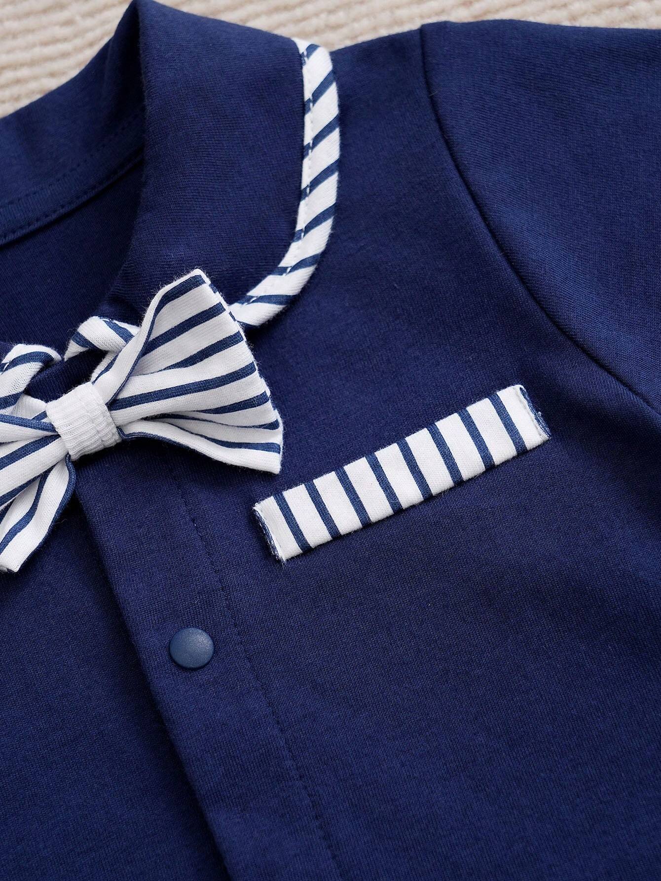 Striped Bottom Cotton Co-Ord Set for Kids