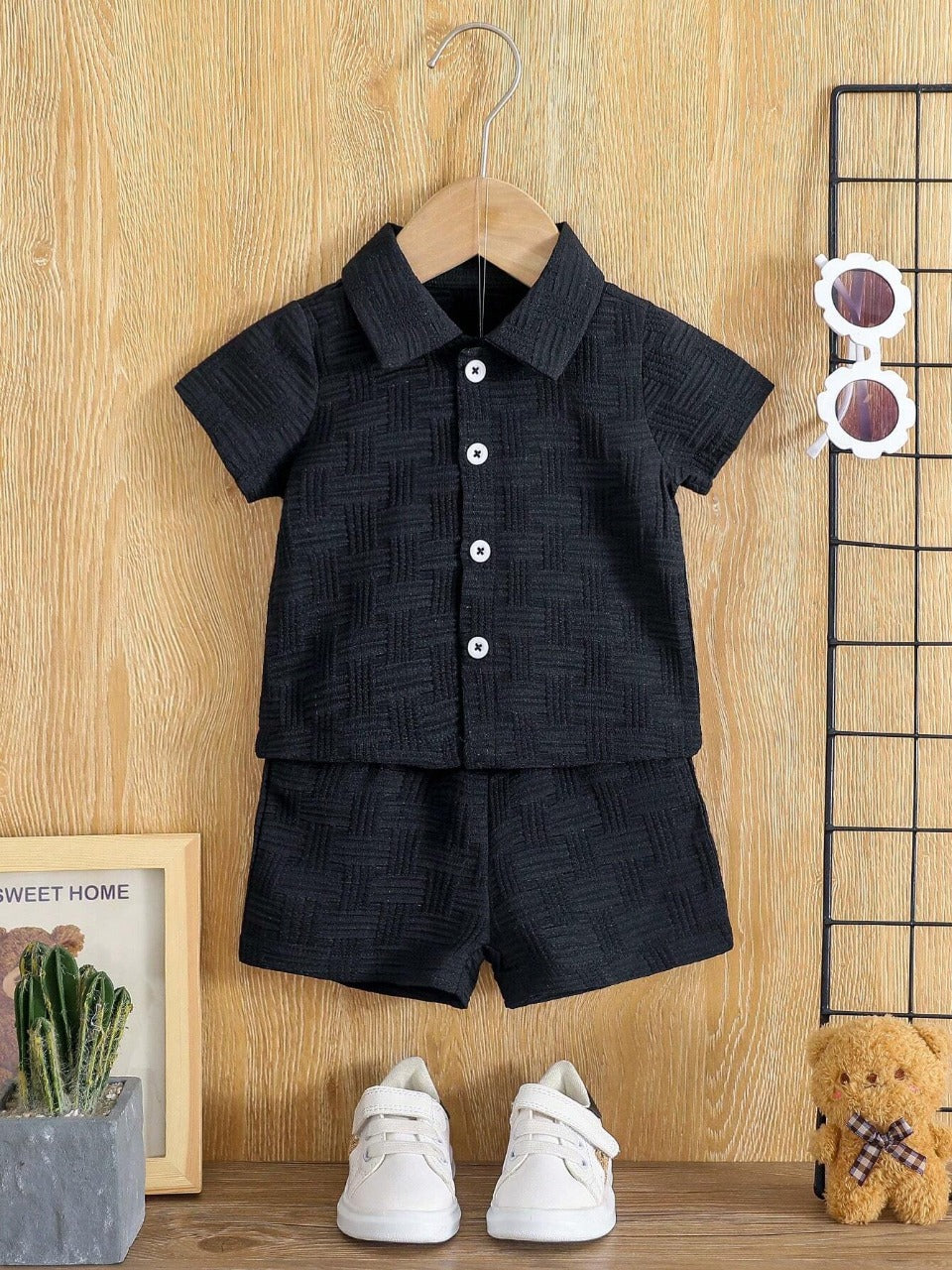 Kids Amboss Stylish & Comfortable Kids Shirt and Shorts Co-Ord Top & Bottom Set