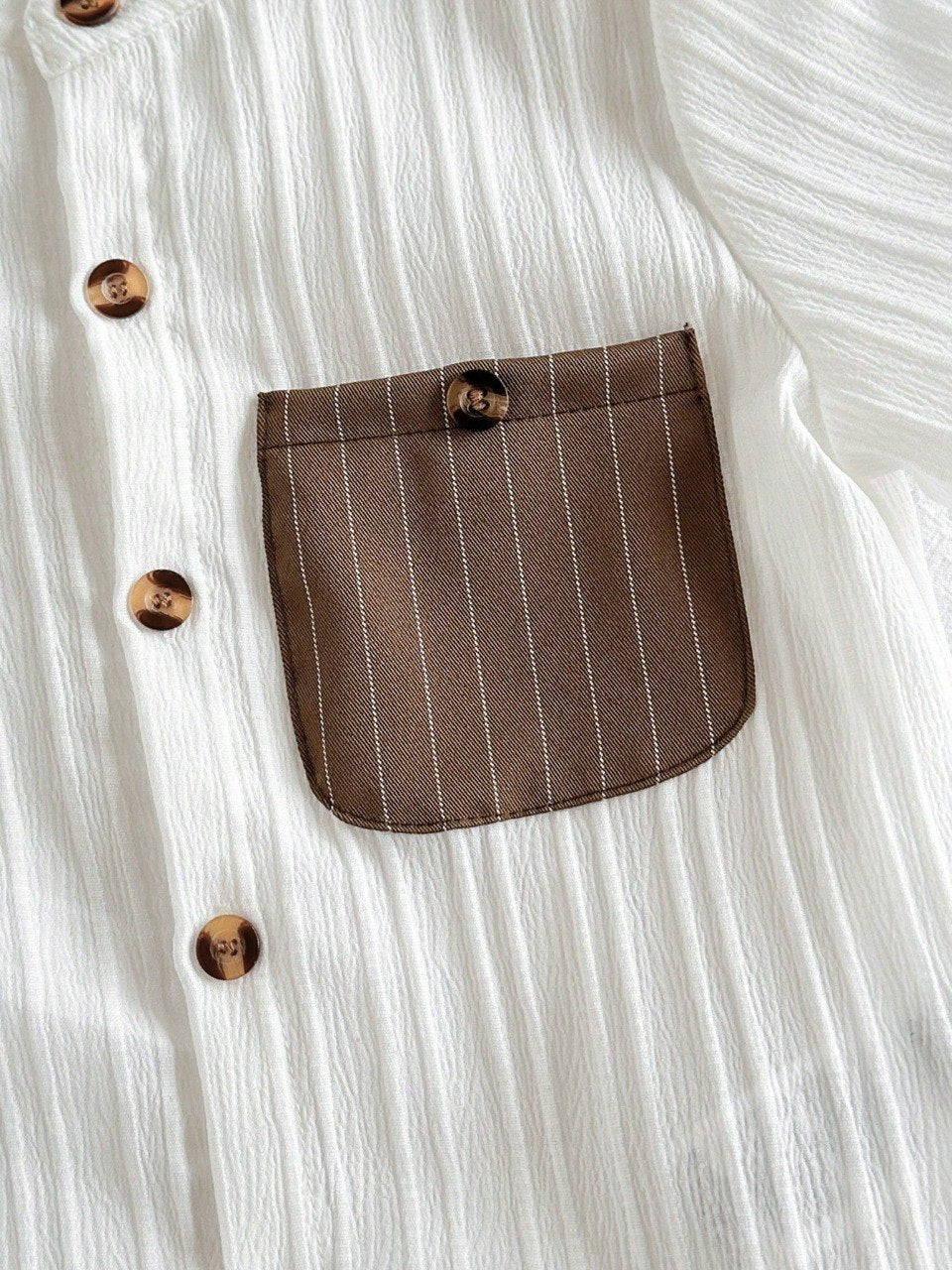 Sugar Coffee Cotton Spandex Co-Ord Set for Kids