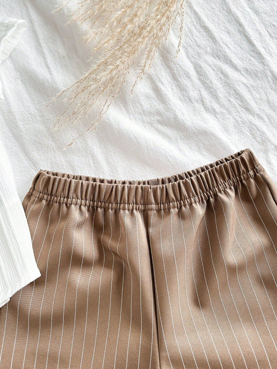 Sugar Coffee Cotton Spandex Co-Ord Set for Kids
