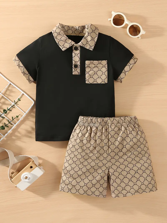 Printed Bottom Cotton Co-Ord Set for Kids
