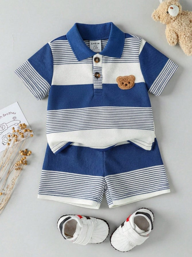 Teddy Bear Printed Top & Bottom Set