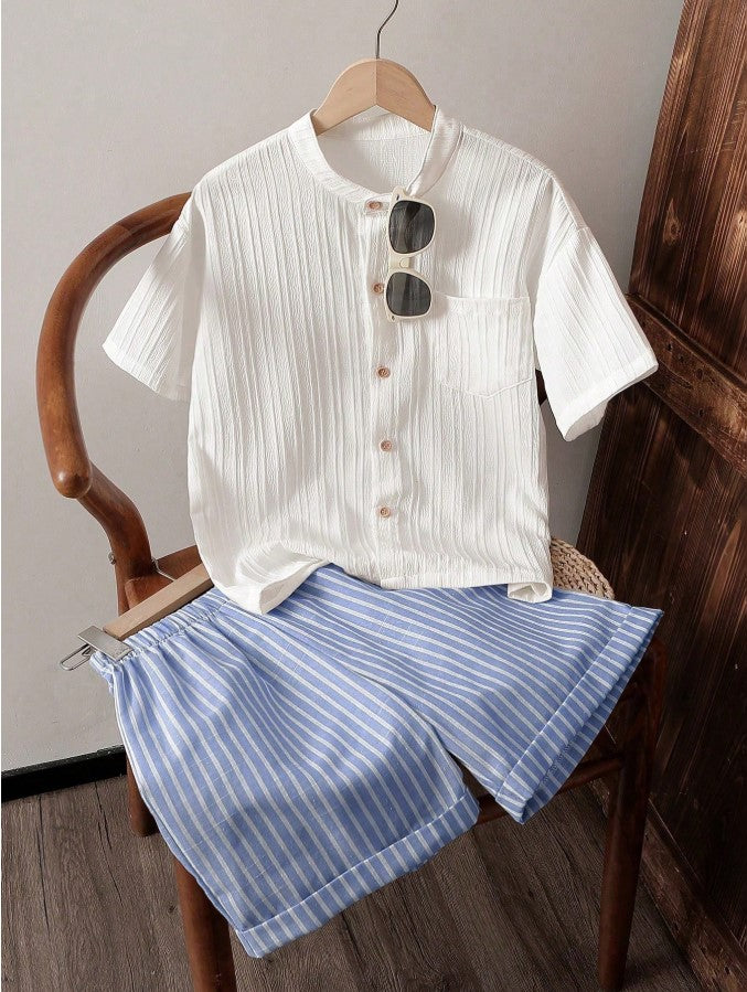 Sugar Stripe Cotton Co-Ord Set for Kids