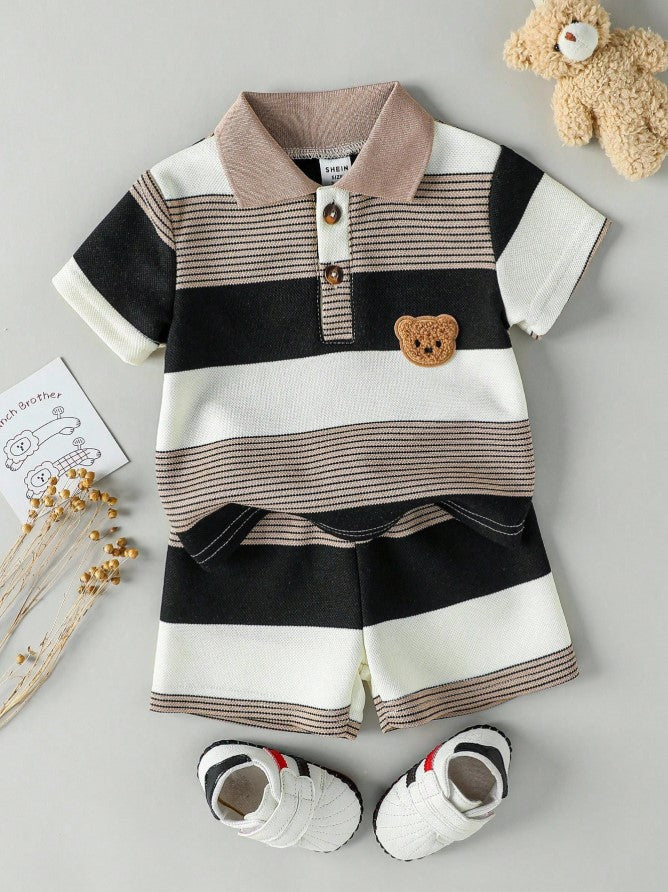 Teddy Bear Printed Top & Bottom Set