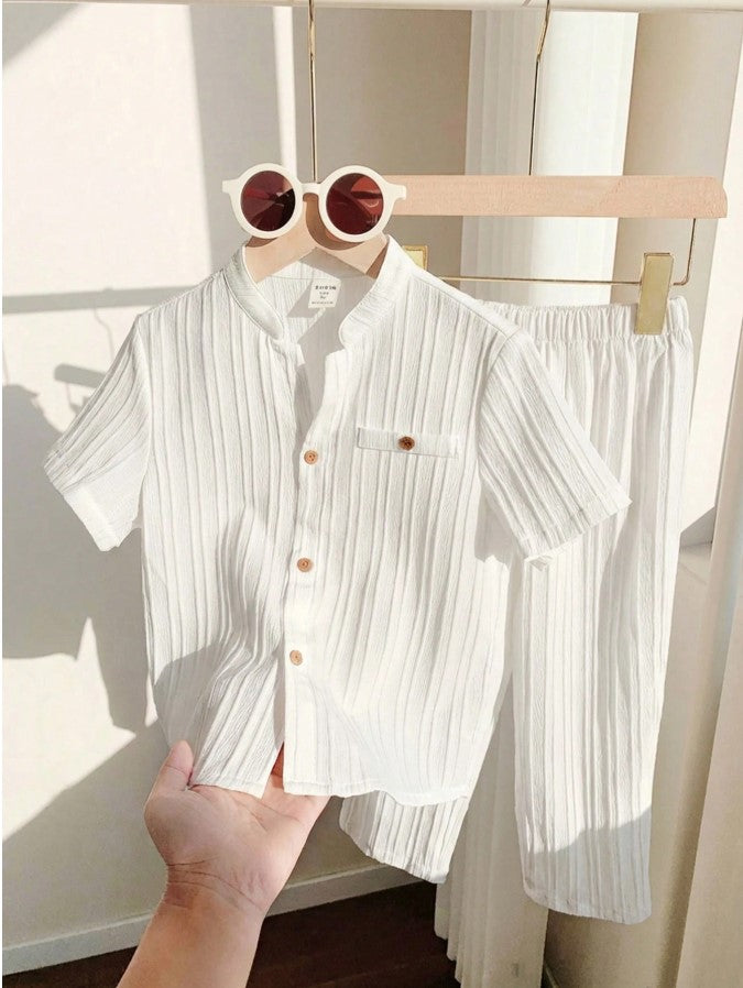 Sugar Cane Soft Cotton Top-Bottom Set for Kids