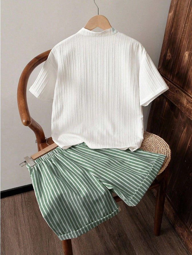 Sugar Stripe Cotton Co-Ord Set for Kids