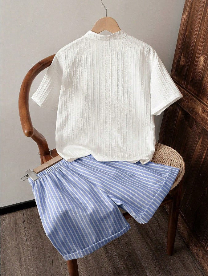 Sugar Stripe Cotton Co-Ord Set for Kids
