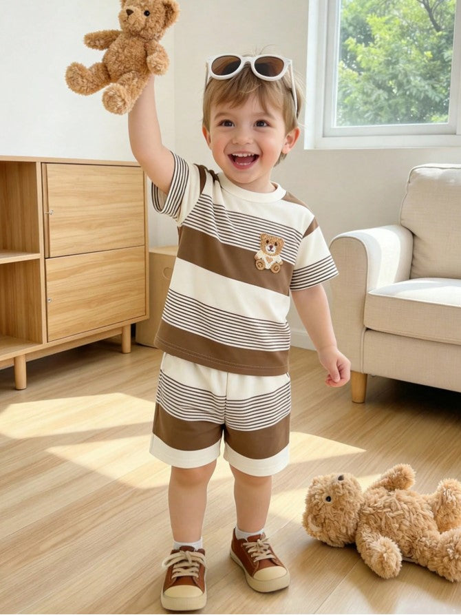 Round Teddy Hosiery Top & Bottom Set