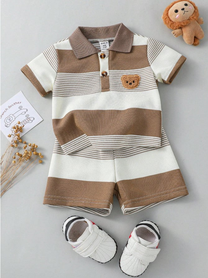 Teddy Bear Printed Top & Bottom Set