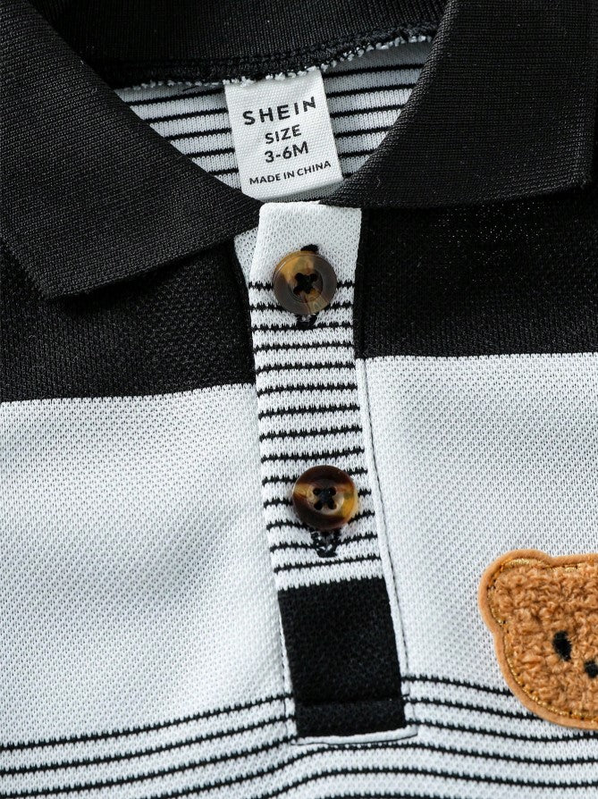 Teddy Bear Printed Top & Bottom Set