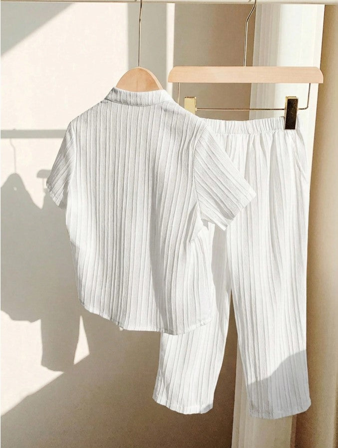 Sugar Cane Soft Cotton Top-Bottom Set for Kids