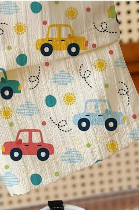 Sugar Can Car Printed Top & Bottom Set