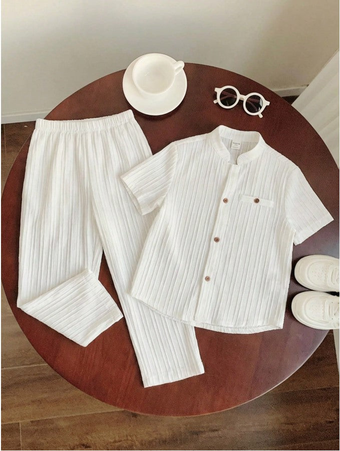 Sugar Cane Soft Cotton Top-Bottom Set for Kids