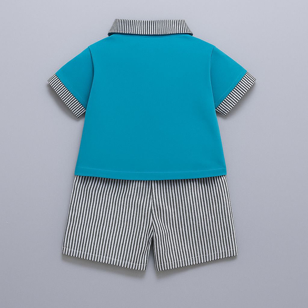 Little Trend Lining Print Co-ord Set