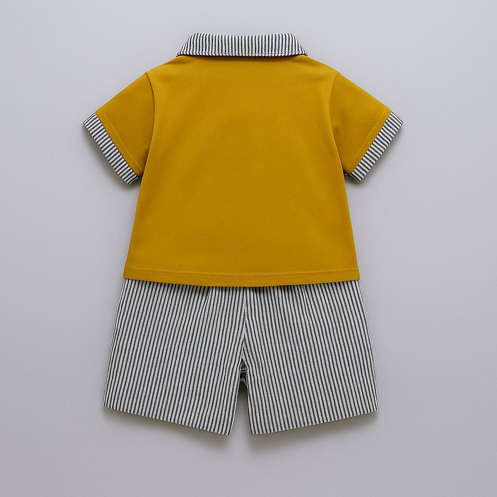 Little Trend Lining Print Co-ord Set