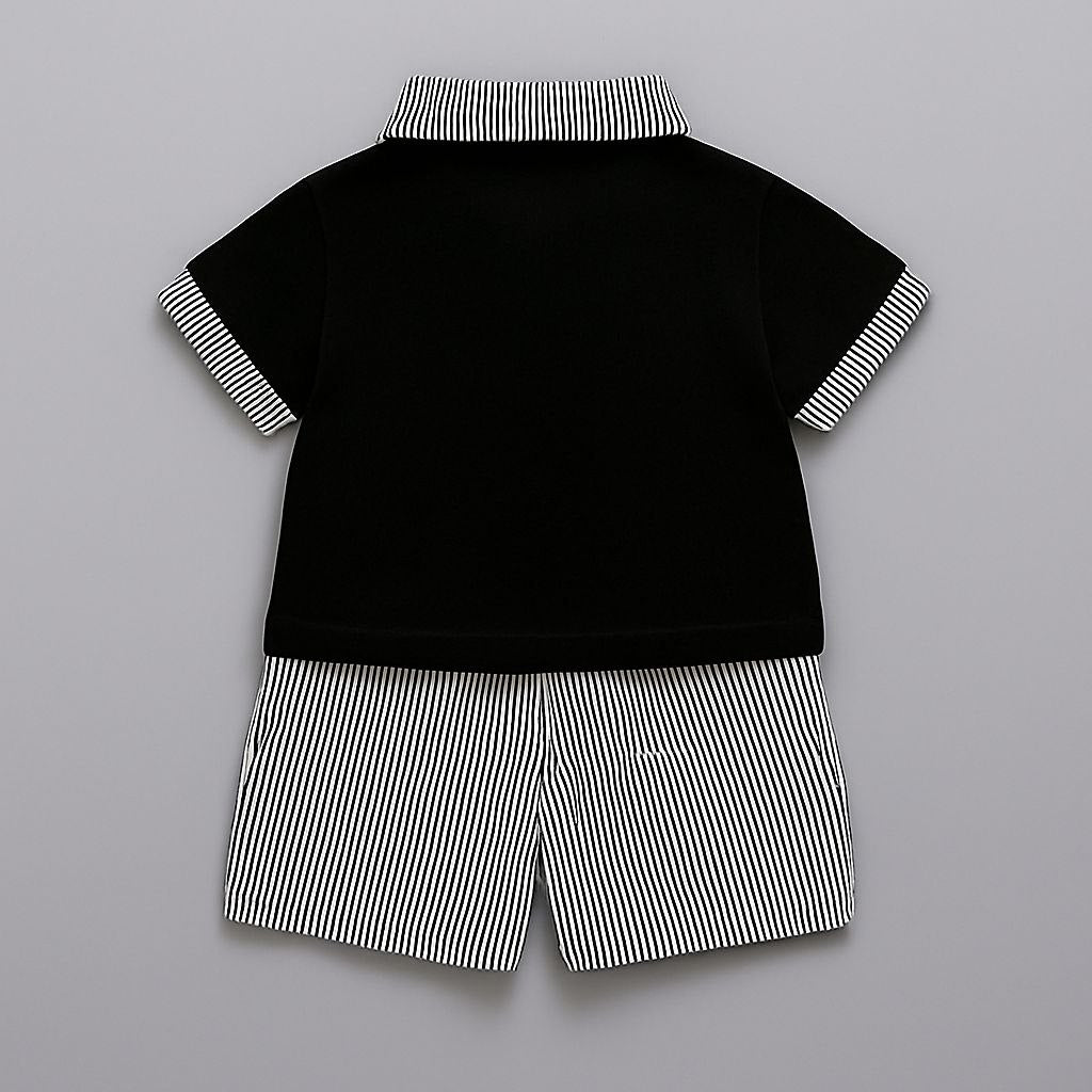 Little Trend Lining Print Co-ord Set