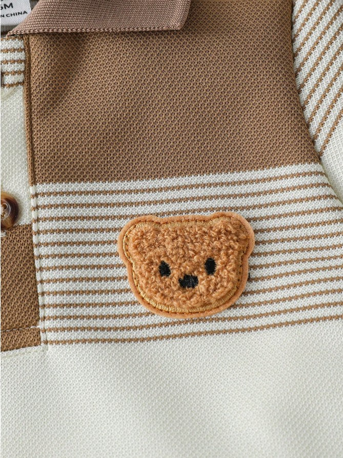 Teddy Bear Printed Top & Bottom Set
